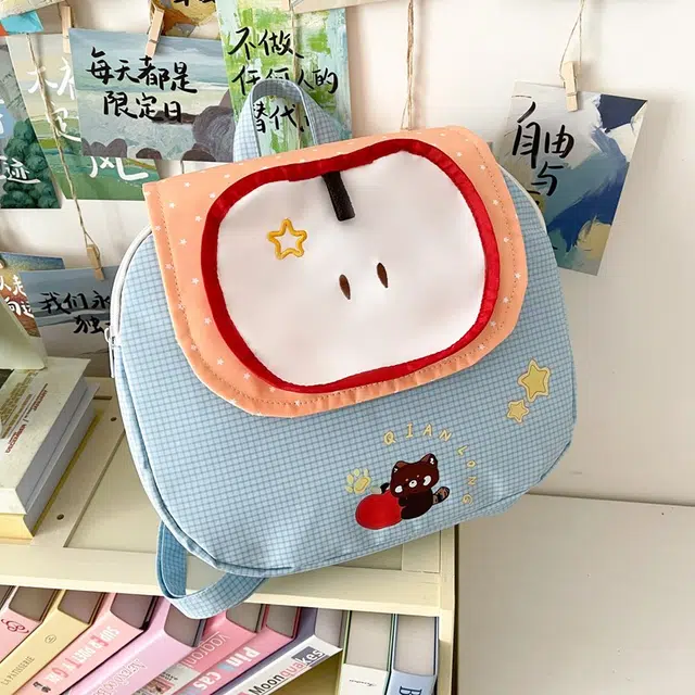 醇龙 可爱高颜值超萌 复合布 双肩包 女款 蓝色/粉色/黄色/绿色