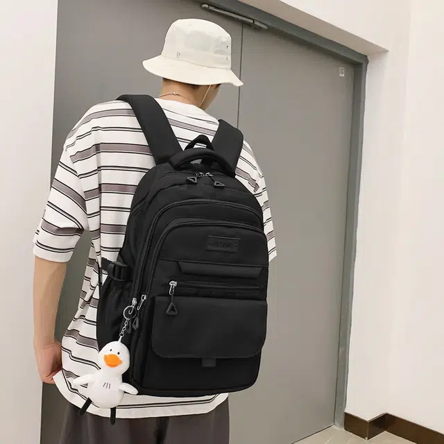 醇龙 大容量旅行学生潮牌工装 尼龙 双肩包 常规 男女同款情侣款 多色