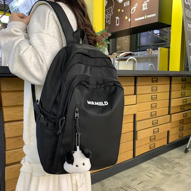 醇龙 简约百搭高颜值 尼龙 双肩包 女款 黑色/白色/黄色/粉色/蓝色