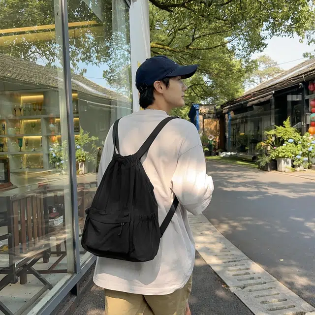 醇龙 古着感森系懒散风百搭 尼龙 双肩包 女款 多色