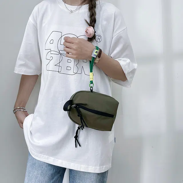醇龙 简约时尚百搭 帆布 帆布包斜挎包 男女同款情侣款 绿色/黑色/白色/红色/蓝色