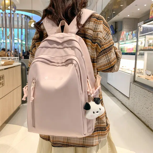 醇龙 简约百搭高颜值 尼龙 双肩包 女款 黑色/白色/黄色/粉色/蓝色