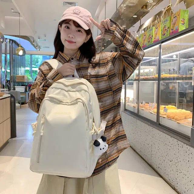 醇龙 简约百搭高颜值 尼龙 双肩包 女款 黑色/白色/黄色/粉色/蓝色