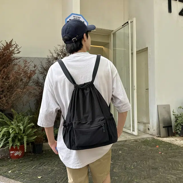 醇龙 古着感森系懒散风百搭 尼龙 双肩包 女款 多色