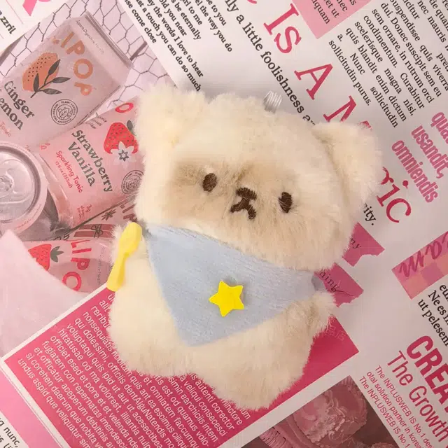 如花梦 创意手作小猫可爱玩偶 布艺 钥匙扣 男女同款情侣款
