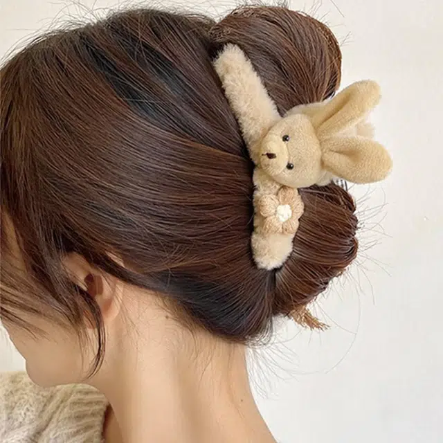 如花梦 可爱卡通动物高级感后脑勺 亚克力 发夹 女款