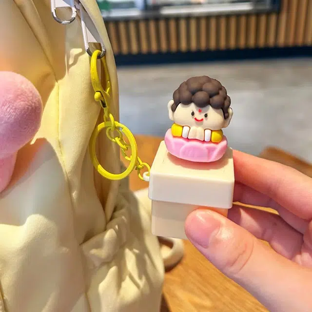 如花梦 可爱百搭时尚小众 亚克力 钥匙扣 男女同款情侣款