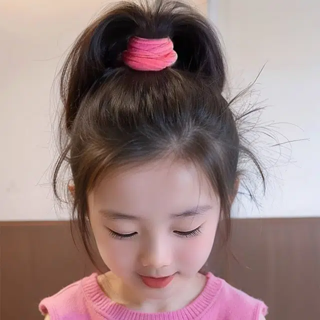 如花梦 甜美风糖果色宽边 布艺 发圈 女款