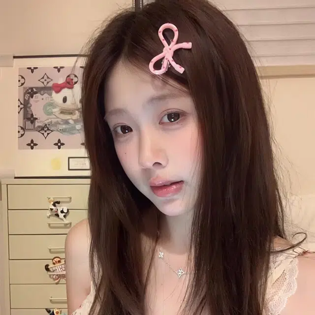 如花梦 简约百搭潮流时尚甜美设计感 亚克力 发夹 女款