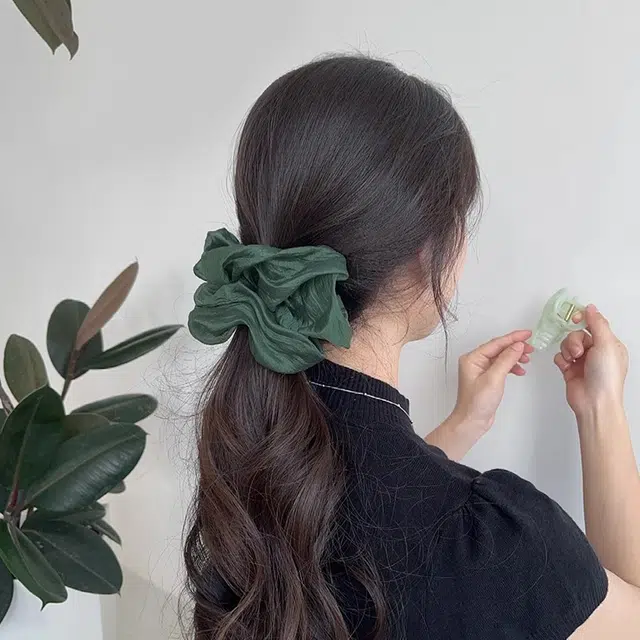 如花梦 法式亮丝高级感慵懒大肥 网纱 发圈 女款