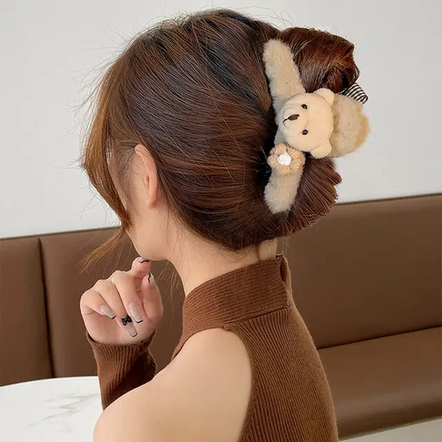 如花梦 可爱卡通动物高级感后脑勺 亚克力 发夹 女款