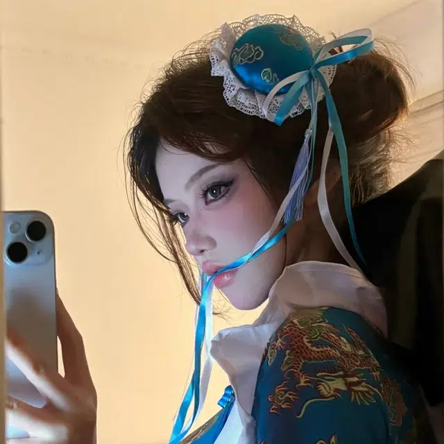 如花梦 中国风小众丸子发包 布艺 发夹 女款