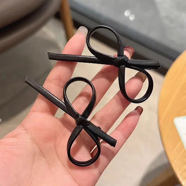 如花梦 蝴蝶结经典百搭 合金 发夹 女款