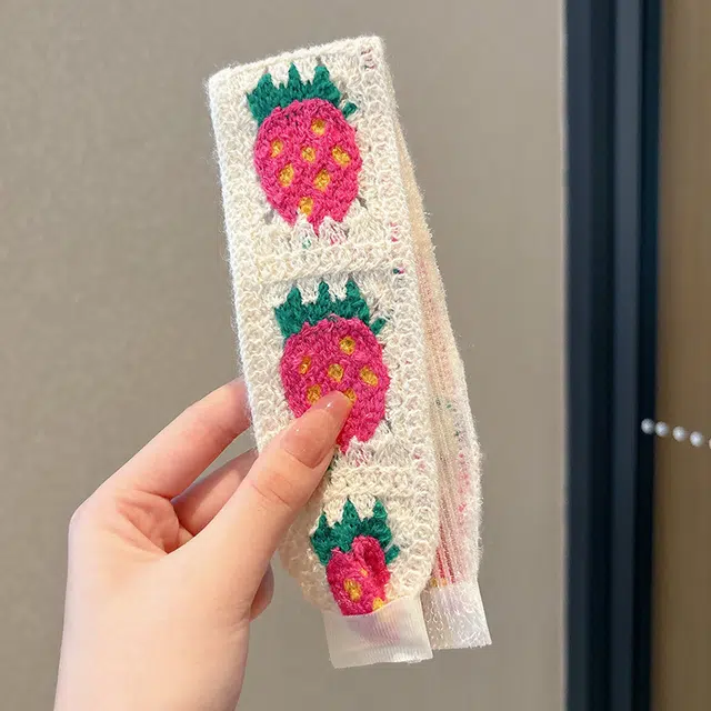如花梦 复古针织刺绣花朵 布艺 发带 女款