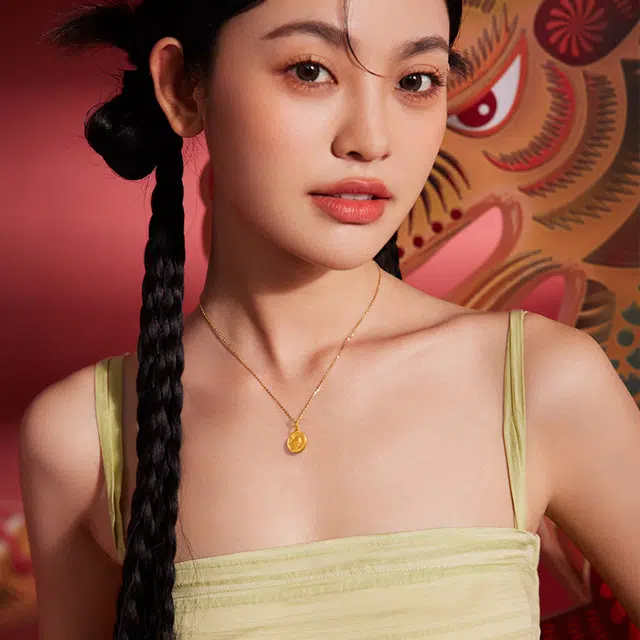 周六福 萌星龙本命年生肖龙系列 足金 按克计价 吊坠 女款