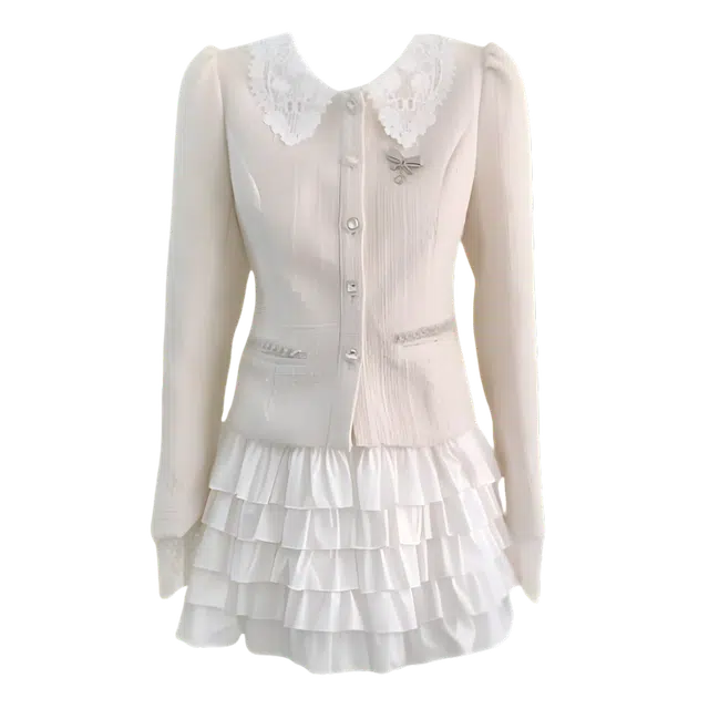 桴生 富家千金风优雅百搭舒适通勤半身裙装套装 女款