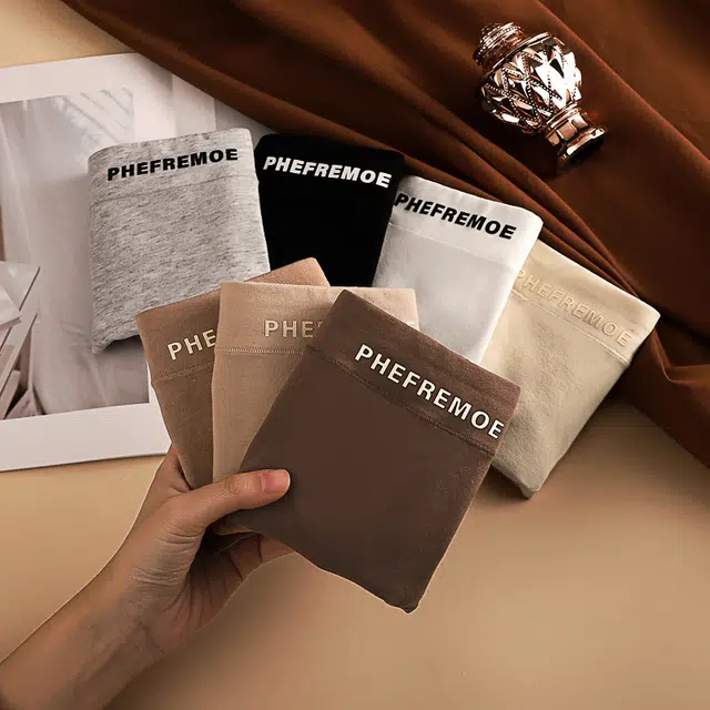 俞兆林 无痕纯色舒适透气抑菌裆内裤 女款 组合装