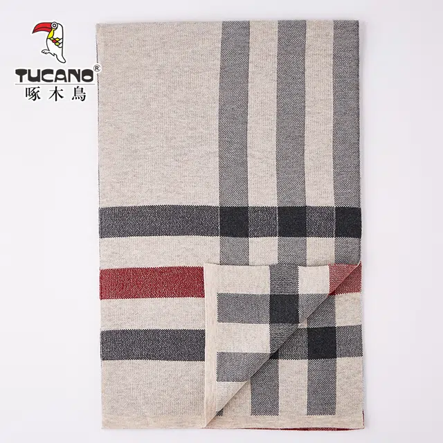 啄木鸟 锁温保暖脖护颈加厚高档礼盒 绒线围巾 男款