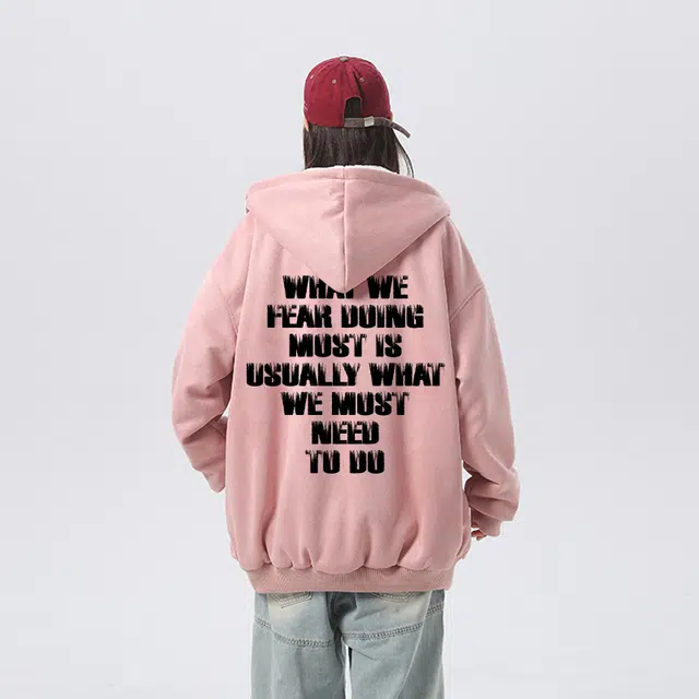 大卫贝肯 美式复古做旧品牌字母印花街头棉服 男女同款