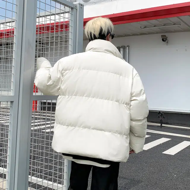 大卫贝肯 美式复古高街宽松休闲加厚防寒格子可脱卸假两件棉服 男女同款