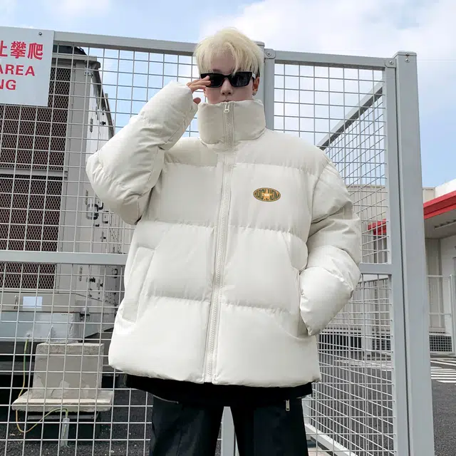 大卫贝肯 美式复古高街设计感宽松休闲加厚防寒可脱卸假两件棉服 男女同款