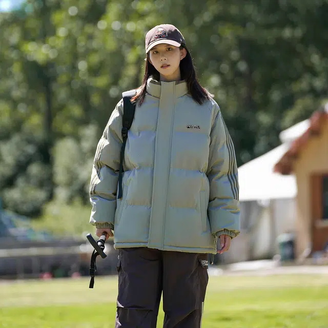 大卫贝肯 美式复古高街宽松休闲加厚棉服 男女同款