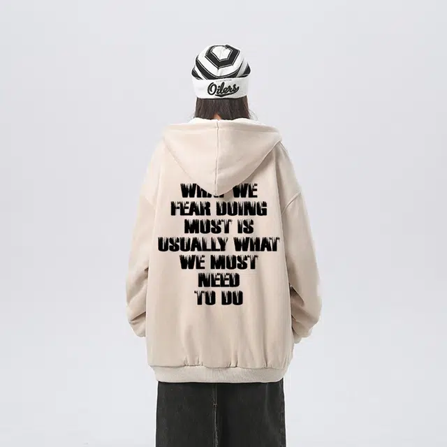 大卫贝肯 美式复古做旧品牌字母印花街头棉服 男女同款
