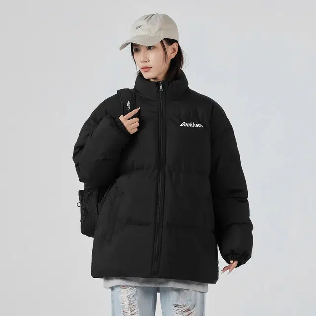 大卫贝肯 美式简约基础款立领宽松面包棉服宽松百搭灯芯绒长裤休闲运动套装 男女同款