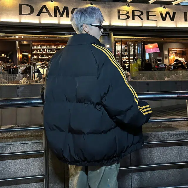 大卫贝肯 美式复古高街基础款宽松休闲外套加厚防寒面包棉服 男女同款