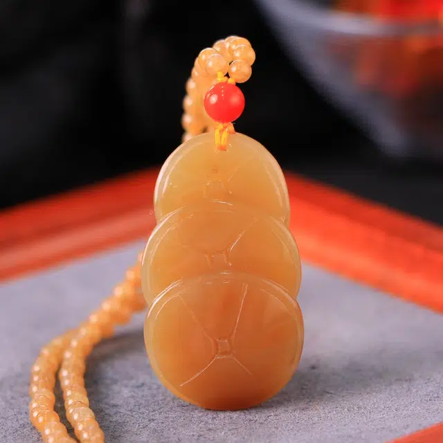 玉韵瑶 国风  财源广进代代数钱玉坠玉佩#好运 生肖鼠新中式国潮古风 和田玉精品项链 糖玉 男女同款情侣款