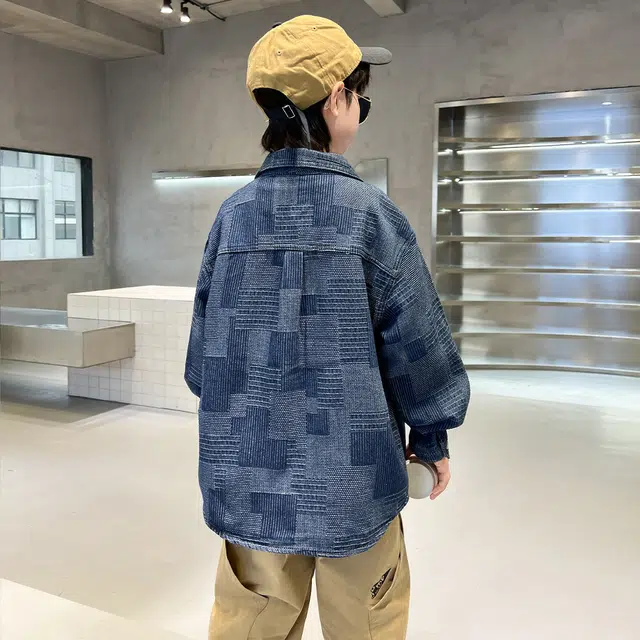儿童款 唐狮童装 舒适柔软轻盈透气牛仔外套