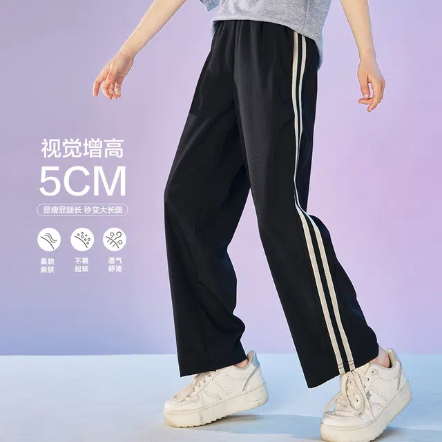唐狮童装 舒适柔软亲肤休闲裤 中童 黑色