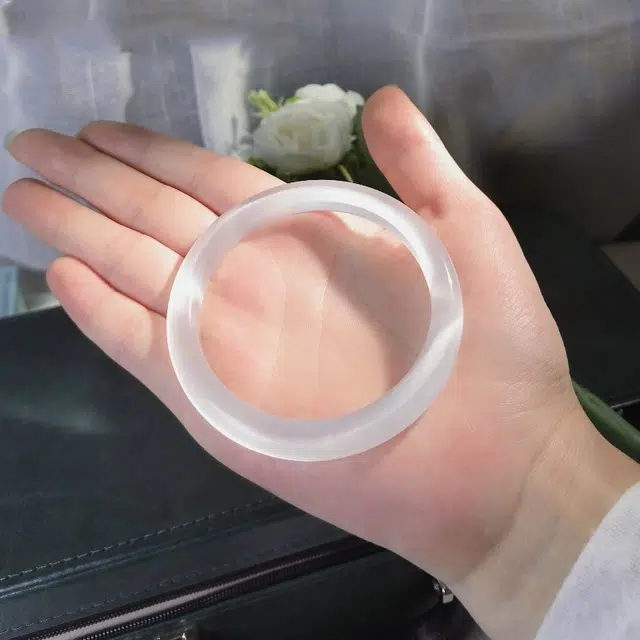 久爱 国潮风新中式文艺复古经典素圈白月光叮当镯#好运 人工猫眼石 手镯 女款