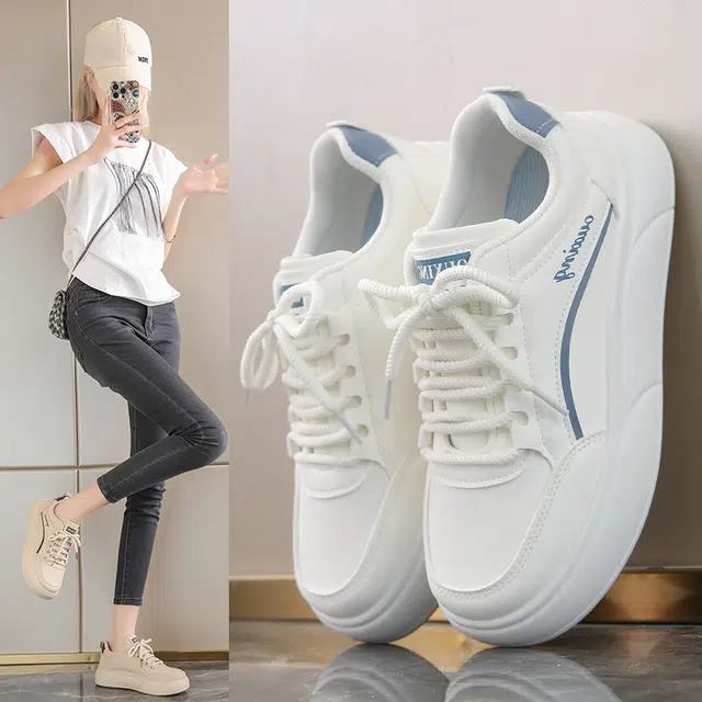 舒适时尚潮流百搭之选 防滑耐磨增高 低帮 板鞋 女款