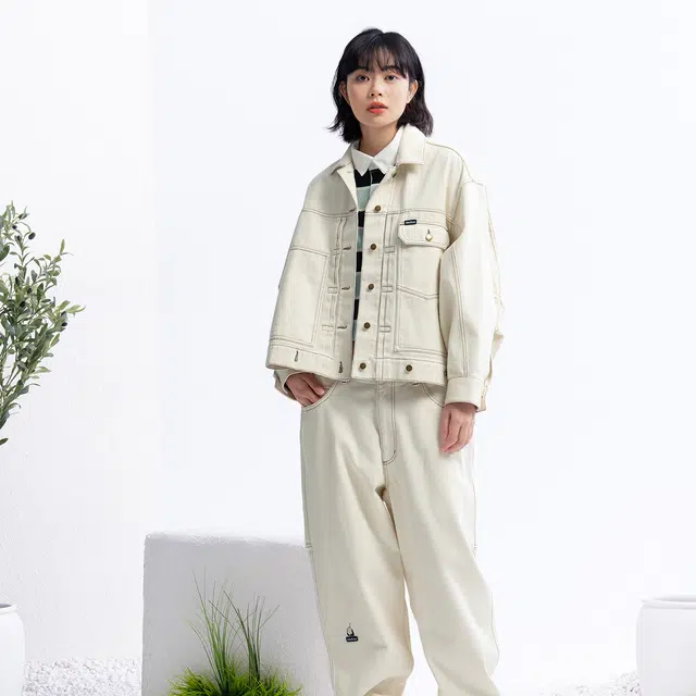 Nautica White Sail Denim Jacket