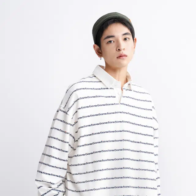 nautica white sail logo T