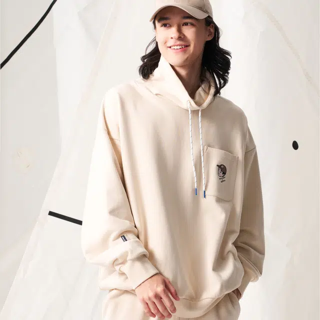 Nautica White Sail Logo Sweatshirt
