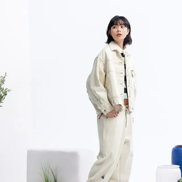 Nautica White Sail Denim Jacket