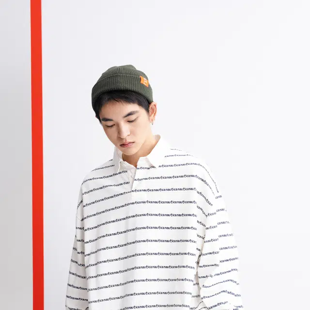 nautica white sail logo T