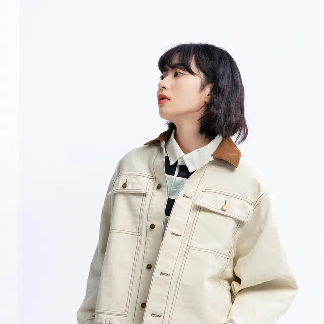 Nautica White Sail Denim Jacket