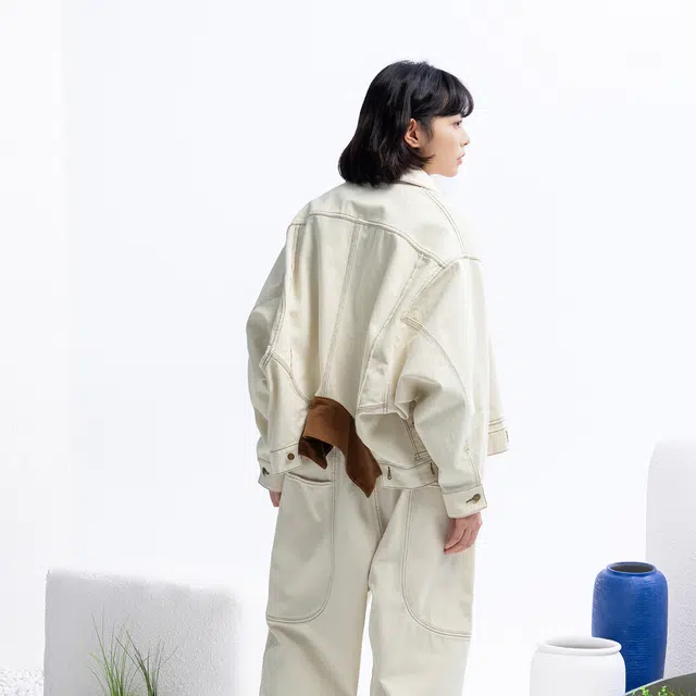 Nautica White Sail Denim Jacket