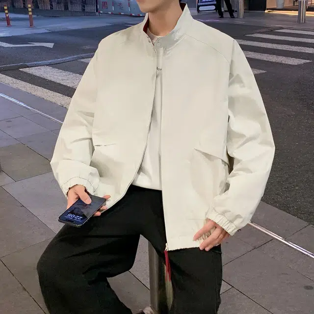双星八特 宽松立领落肩基础休闲通勤防风防水百搭运动街头户外飞行员夹克外套 男女同款