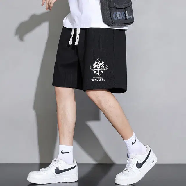 双星八特 时尚个性百搭大口袋休闲短裤 男女同款