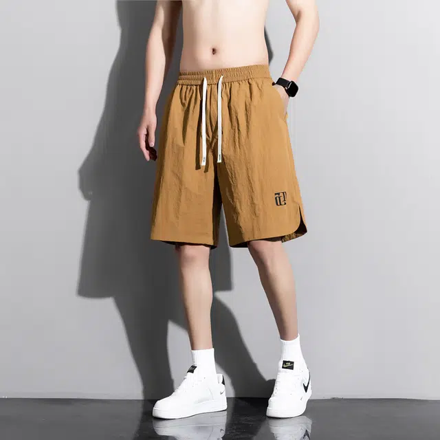 双星八特 夏季学院风时尚舒适高级感宽松系带五分百搭设计感休闲短裤 男女同款