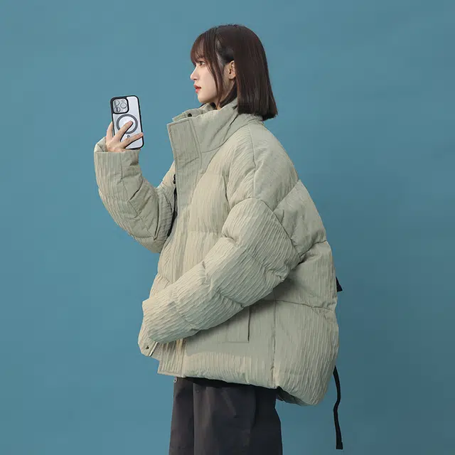 双星八特 日系学院风宽松休闲面包外套冬季石墨烯棉服 男女同款