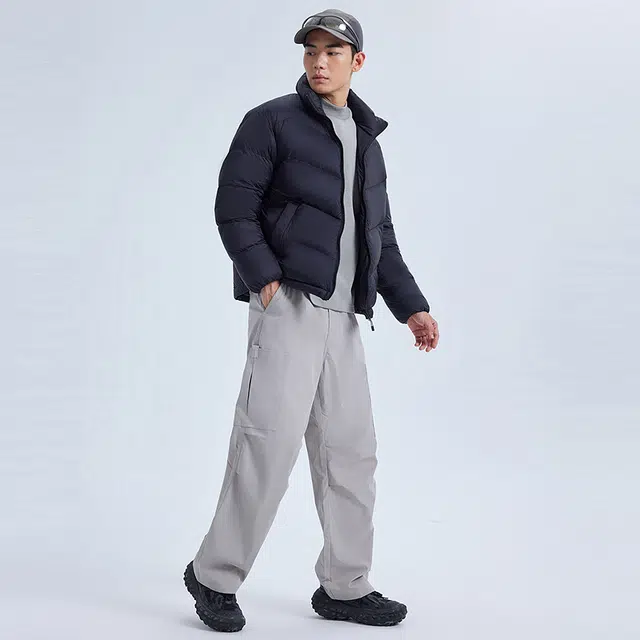 美特斯邦威 立领百搭合体舒适保暖羽绒服 男女同款