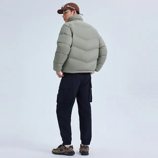 美特斯邦威 立领百搭合体舒适保暖羽绒服 男女同款