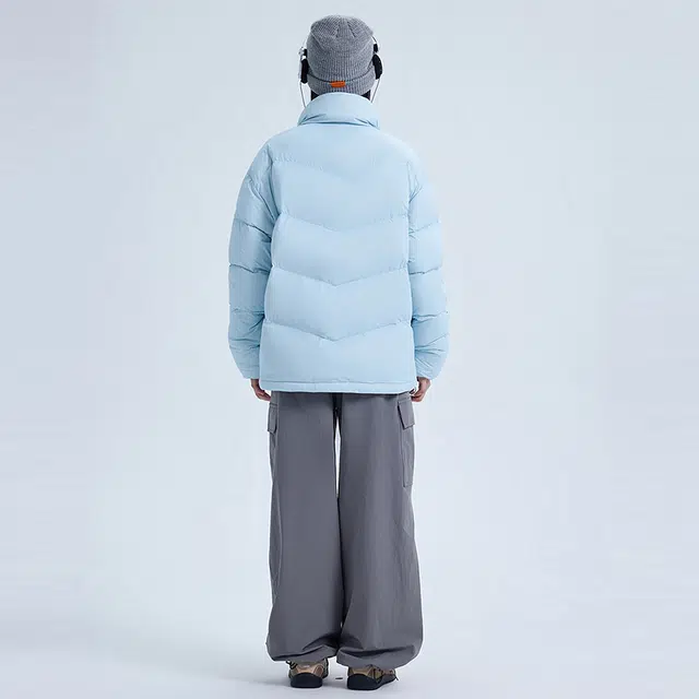 美特斯邦威 立领百搭合体舒适保暖羽绒服 男女同款
