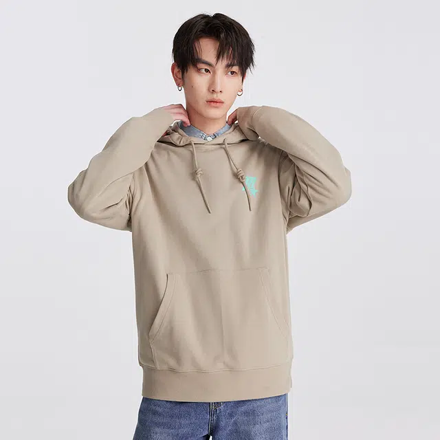 美特斯邦威 字母连帽舒适卫衣 男女同款