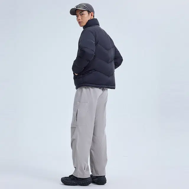美特斯邦威 立领百搭合体舒适保暖羽绒服 男女同款